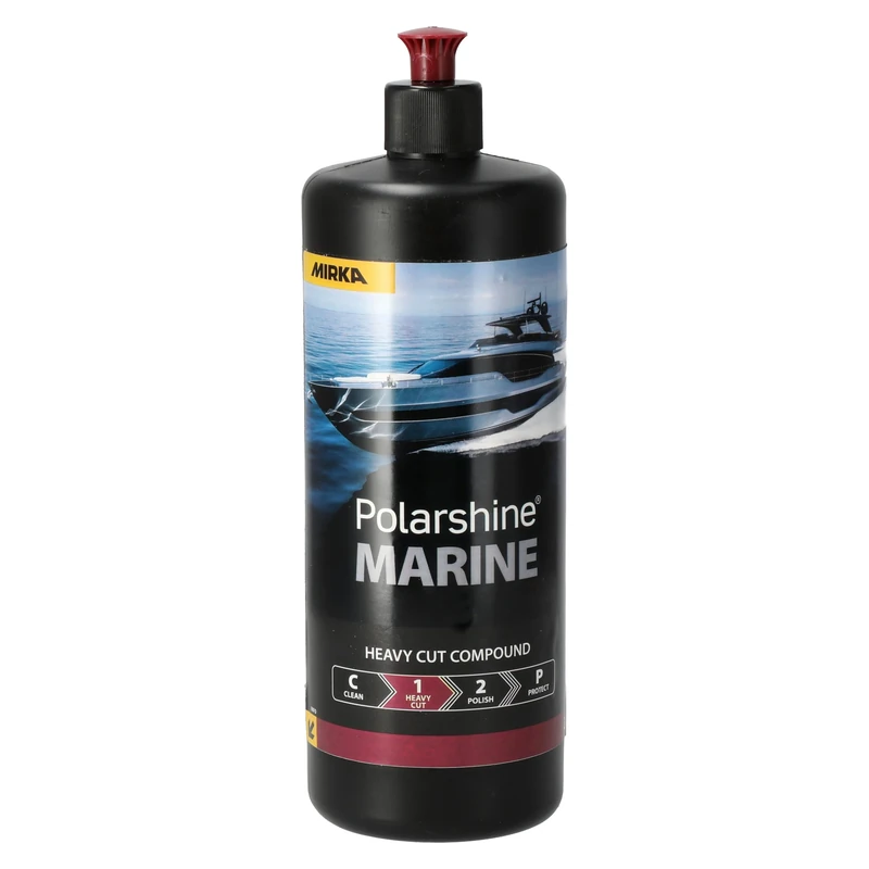 Mirka Polarshine Marine Heavy Cut / 1 L/Water-Borne, Silicone-Free Heavy Cut Polishing Compound / 7994510111HC