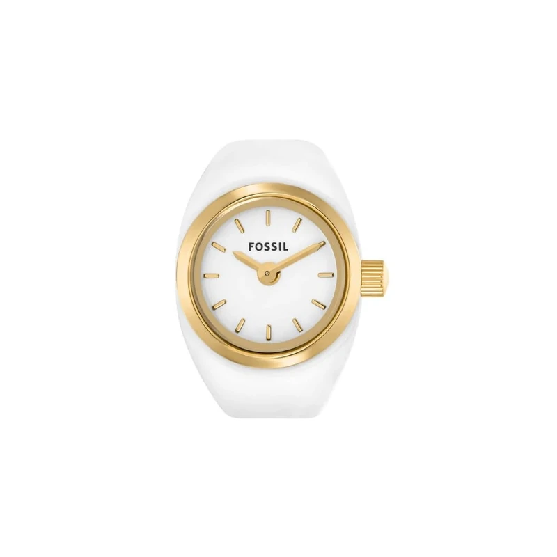 FOSSIL Ring Watch for Women, Quartz Two Hand Movement with Stainless Steel Strap