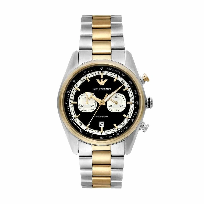 EMPORIO ARMANI Men's Silver-Tone Stainless Steel Watch, AR11678