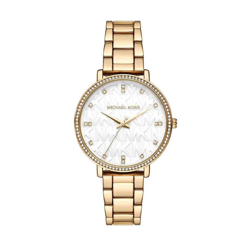 Michael Kors Pyper Watch for Women, Quartz Three Hand Movement with Stainless Steel or Alloy Strap
