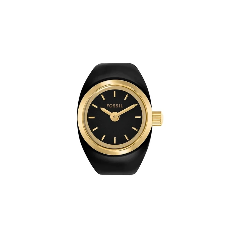 FOSSIL Ring Watch for Women, Quartz Two Hand Movement with Stainless Steel Strap