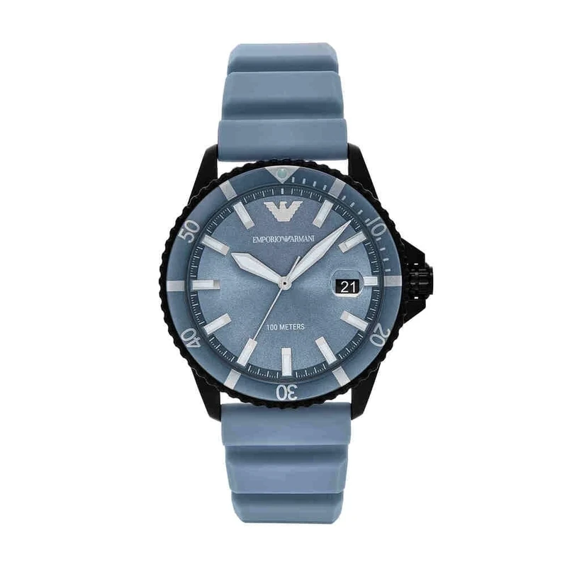 EMPORIO ARMANI Men's Black Stainless Steel Watch, AR11685