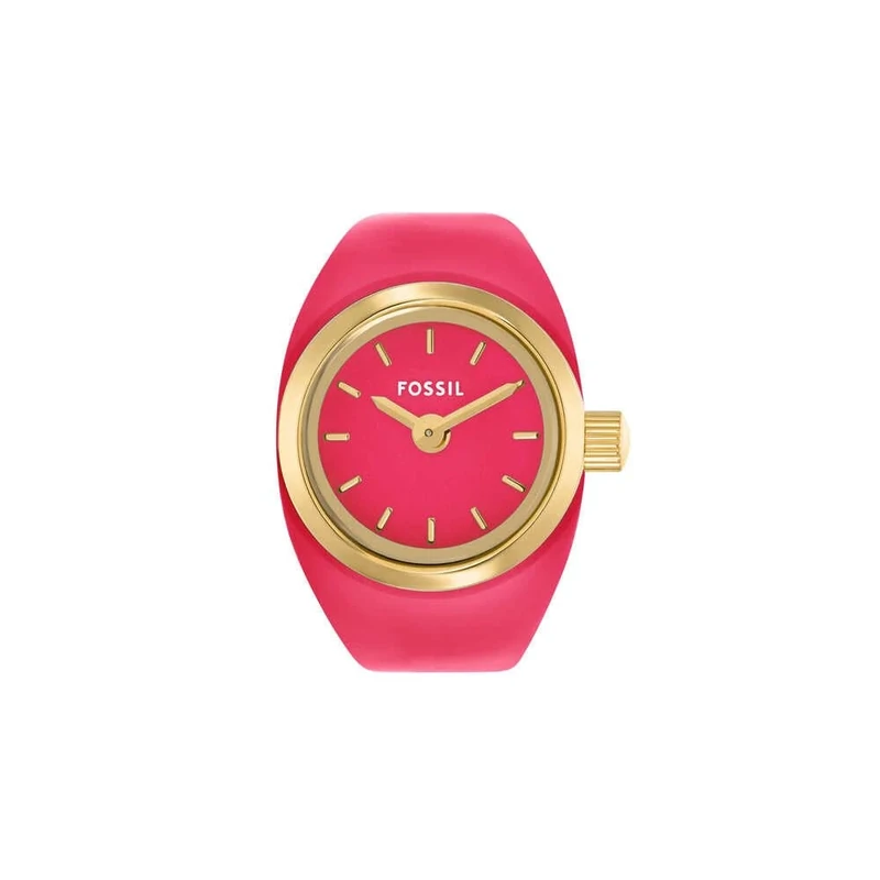 FOSSIL Ring Watch for Women, Quartz Two Hand Movement with Stainless Steel Strap