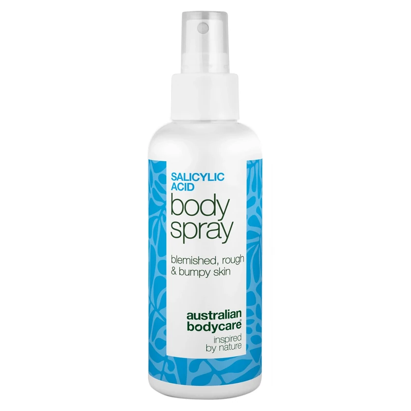 Salicylic acid spray against body breakouts, clogged pores and rough skin – with 2% salicylic acid and glycolic acid for clearer, smoother skin