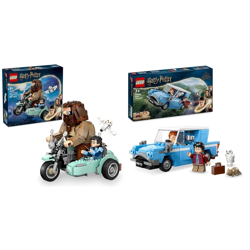 LEGO Harry Potter Hagrid Motorcycle and Flying Car Set