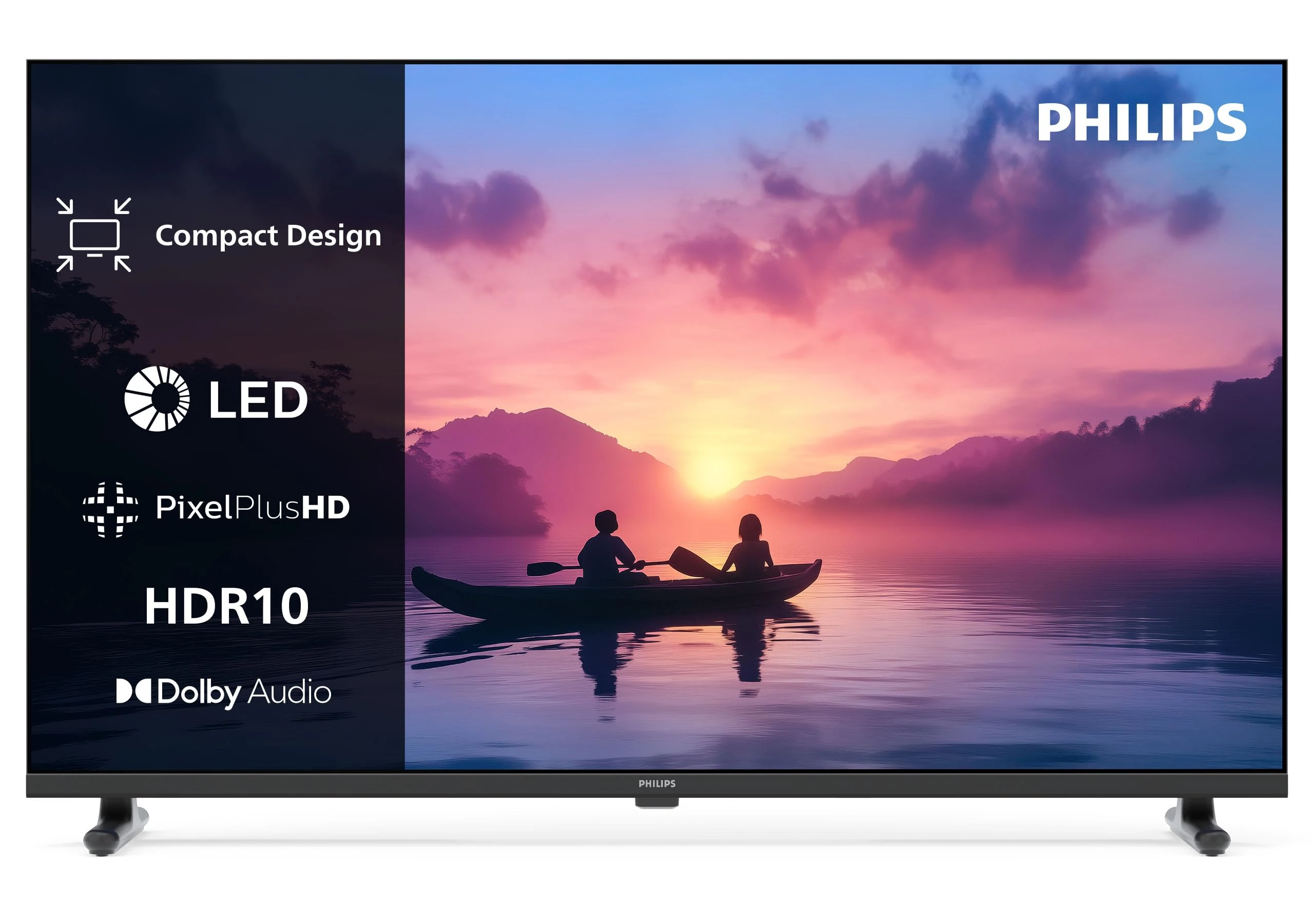 PHILIPS 32PHS6050 2K HD LED Smart TV - 32 Inch Display with Pixel Plus, Titan OS Platform and Dolby Digital Sound, Works with Alexa and Google Voice Assistant