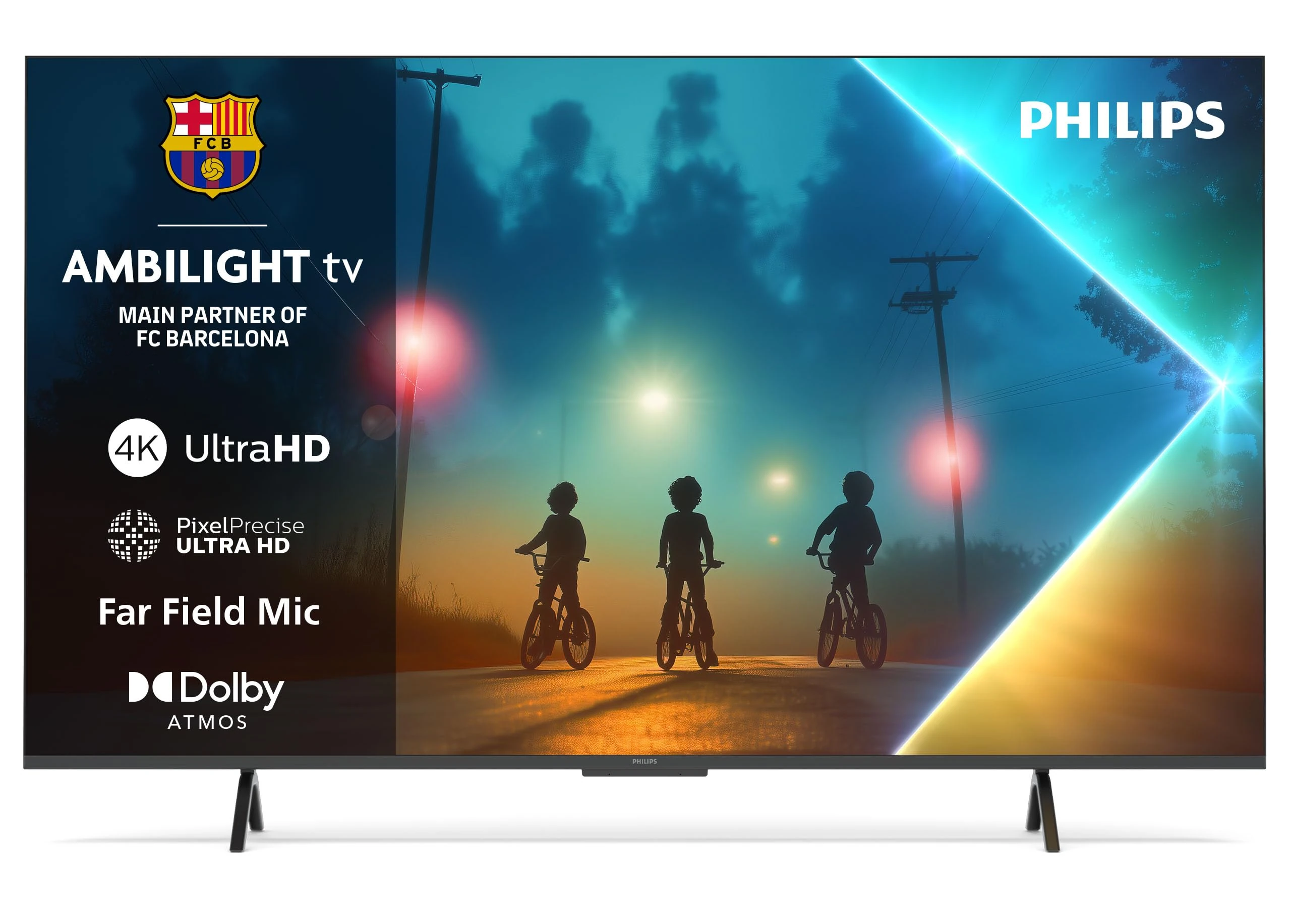Philips Ambilight 65PUS8200 4K LED Smart TV - 65 Inch Display with Pixel Precise, Ultra HD, Titan OS Platform and Dolby Atmos Sound, Works with Alexa and Google Voice Assistant