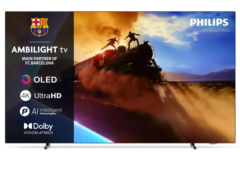 Philips Ambilight 65OLED760 4K OLED Smart TV - 65 Inch Display with P5 AI Perfect Picture Engine, Ultra HD, Titan OS, Dolby Vision and Atmos Sound, Works with Alexa and Google Voice Assistant