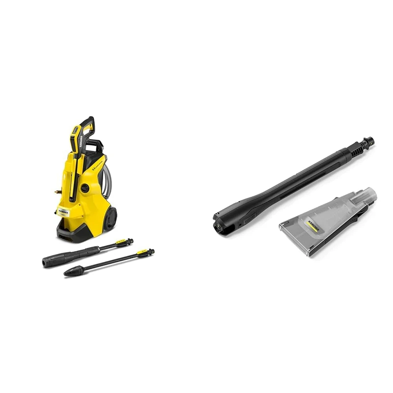 Bundle of Kärcher K 4 Power Control Flex Pressure Washer, Pressure: max. 130 bar, Flow Rate: 420 l/h, Area Coverage: 30 m²/h, Water Filter, + Kärcher Pressure Washer eco!Booster Jet 130,