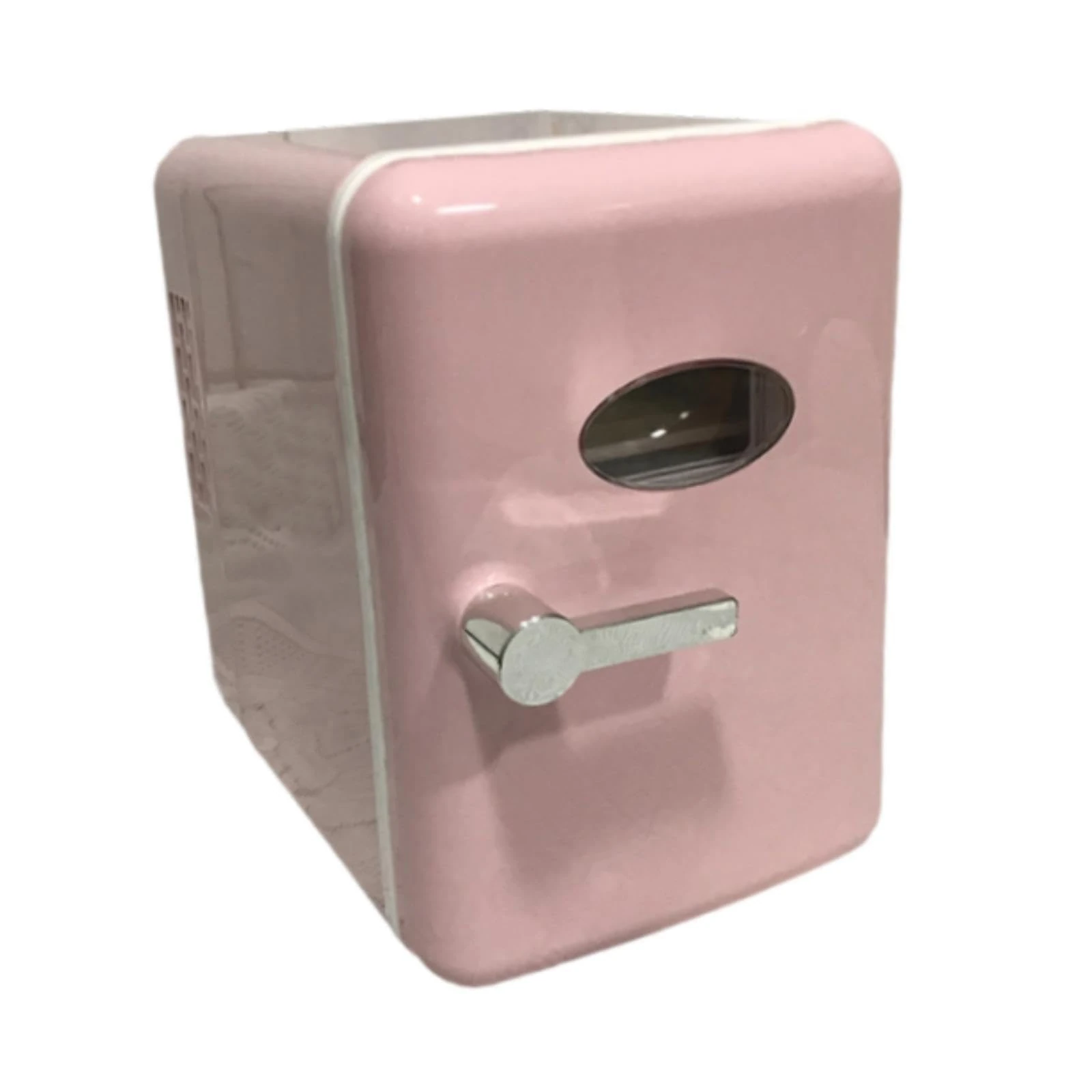 Milageto 4L Coral Mini Fridge, USB-Powered Skincare and Makeup Refrigerator Warmer, Portable Cosmetic Fridge for Bedroom and Car