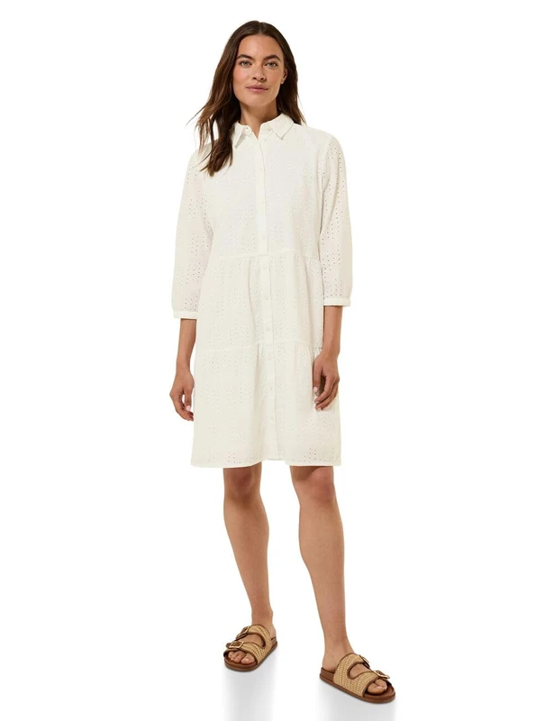 Cecil Women's B144495 Dress, Vanilla White, M