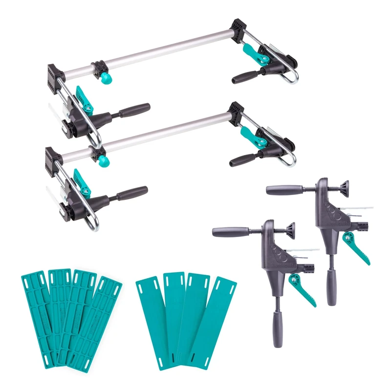 wolfcraft “PRO” Door Frame Assembly Set, 12 Pieces - The Complete Set for Fitting Door Frames - 3679015