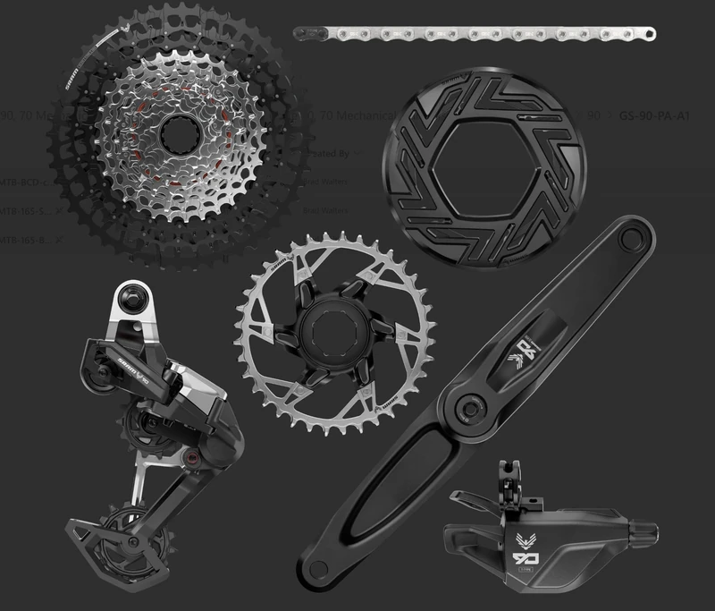 SRAM AM EAGLE 90 GROUPSET EMTB 165 BOSCH