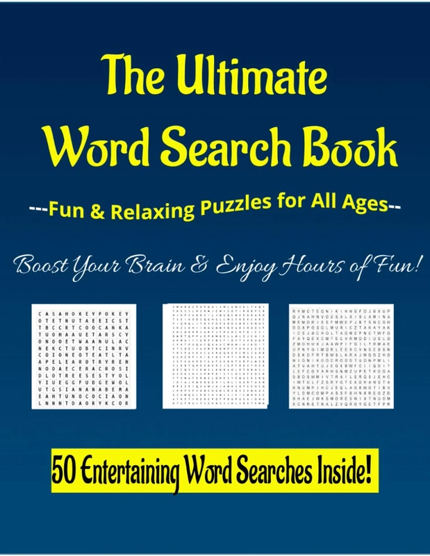 The Ultimate Word Search Book Fun & Relaxing Puzzles For All Ages - Image 1