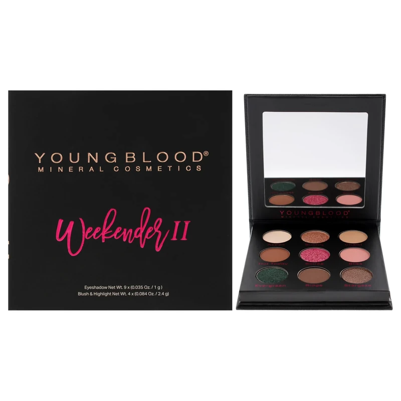Weekender 2 Pallets by Youngblood for Women – 1 Piece Makeup