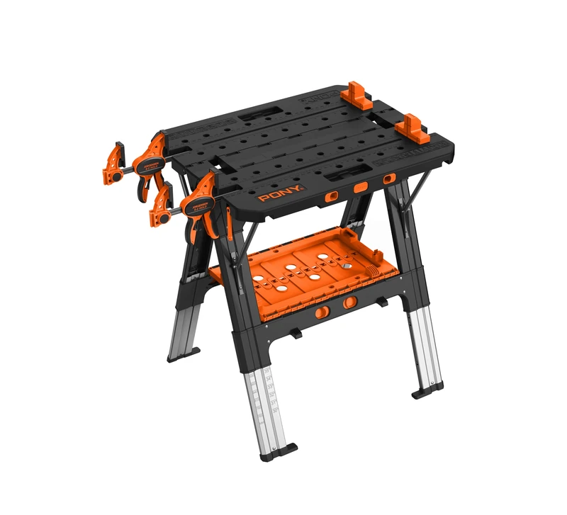 Pony Jorgensen 2-IN-1 Clamping Worktable and Sawhorse