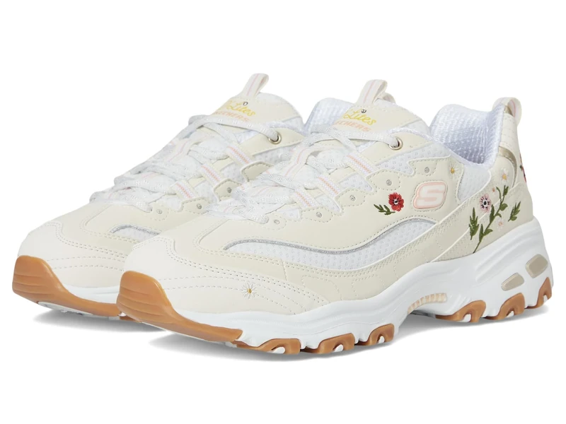 Skechers Women's D'Lites-Spring Bloom Sneaker, Natural, 3.5 UK - Image 1