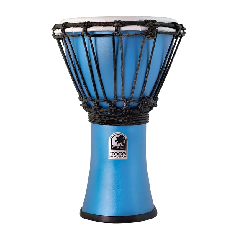 Toca Freestyle Colorsound 7" Matte Djembe Ocean Blue TFCDJ-7MTOB