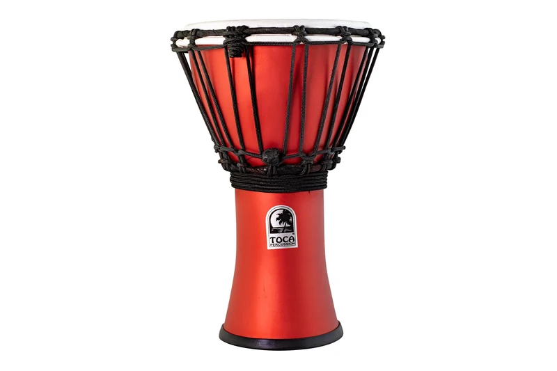 Toca Freestyle Colorsound 7" Matte Djembe Racing Red TFCDJ-7MTRR