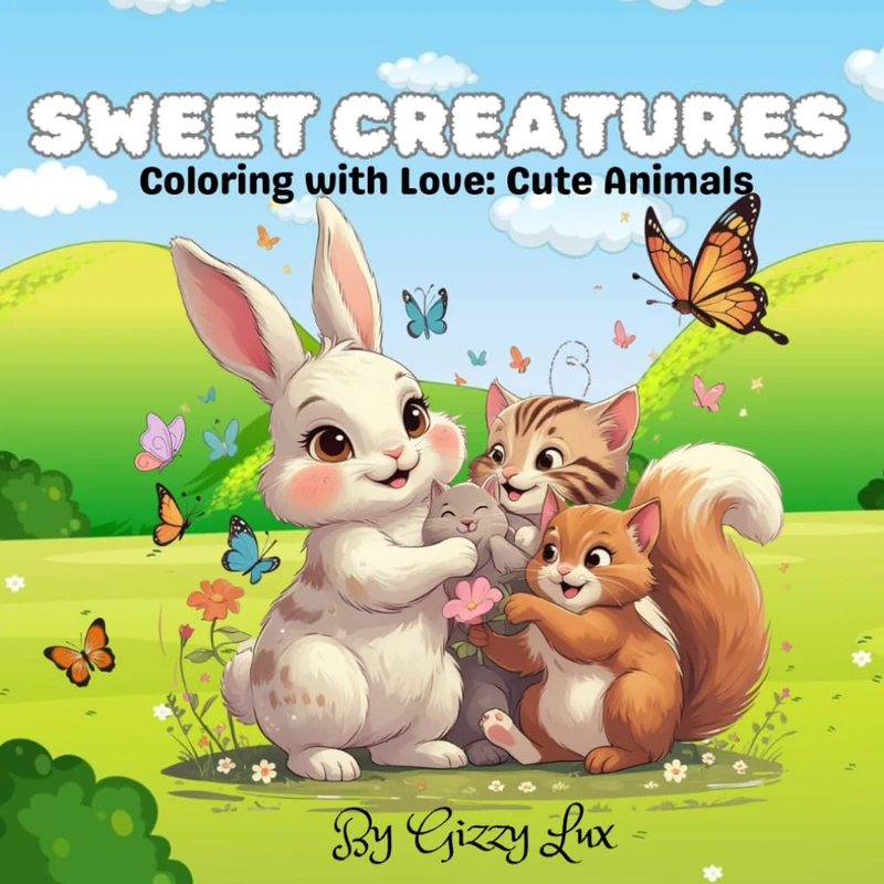 Sweet Creatures: Coloring with Love: Cute Animals