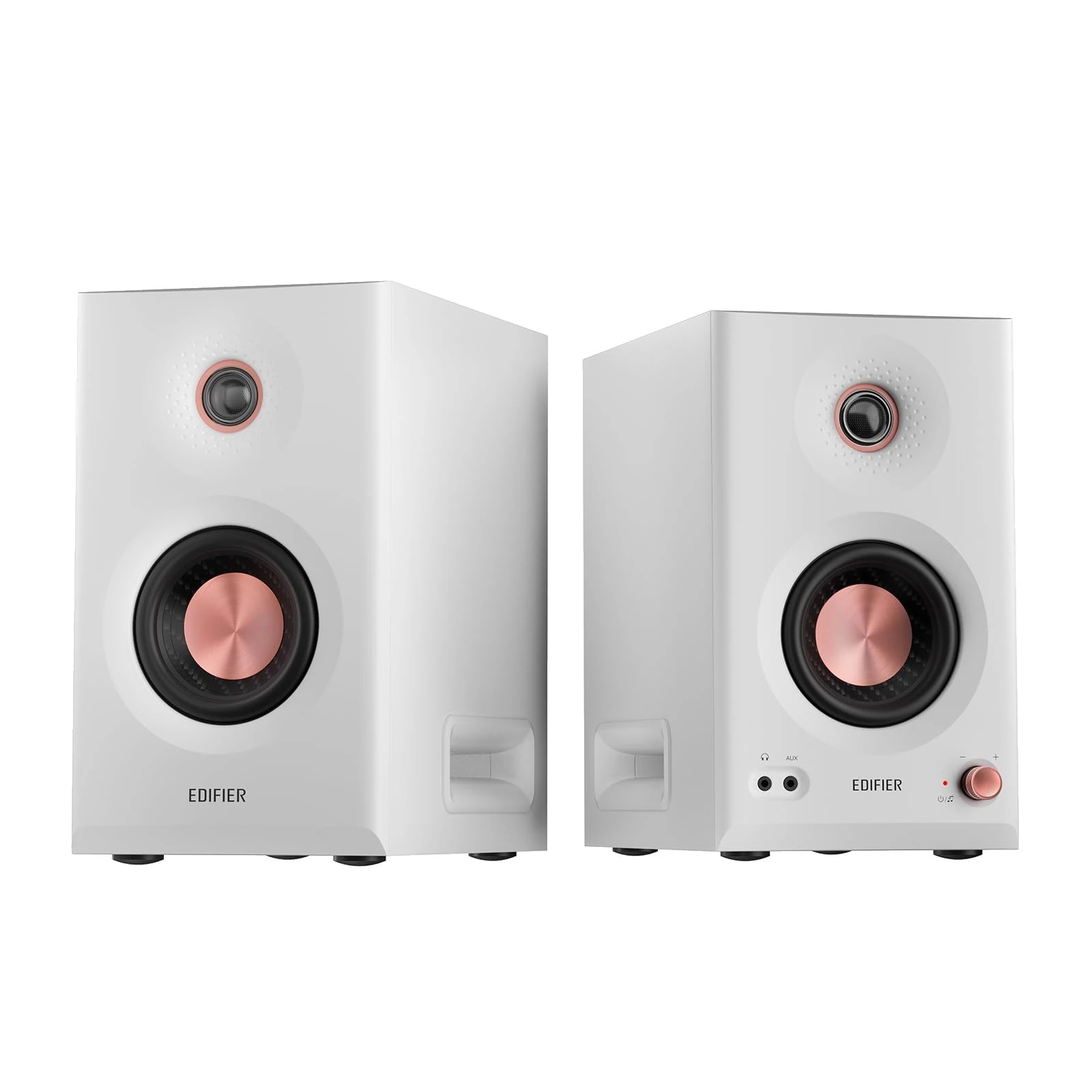 Edifier MR5 2.0 Studio Monitor Bookshelf Speakers: VGP2025 Gold Award, 110W Hi-Res Certified, 3-Way Active Design, LDAC BT6.0, Room Calibration, XLR/TRS/RCA Inputs for Home Studio & Multimedia - White