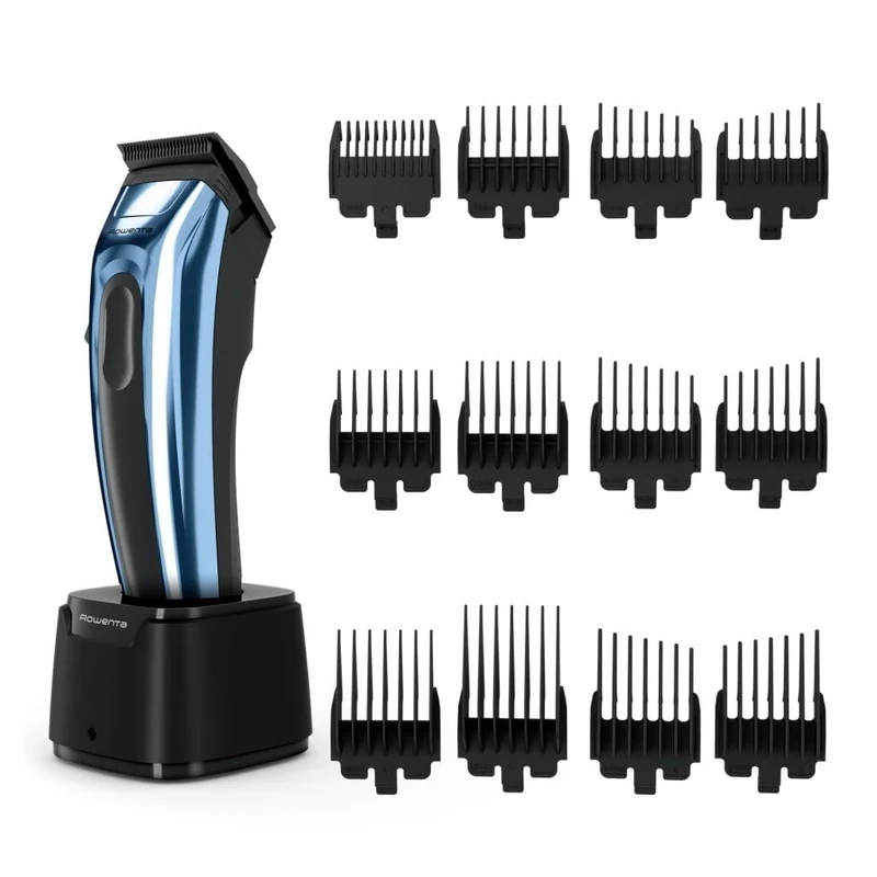 Rowenta Barber Experience, Men's Trimming Mower, XL Blade, DLC (Diamond-Type Carbon), Self-Sharpening, Stainless Steel, TN1551E0