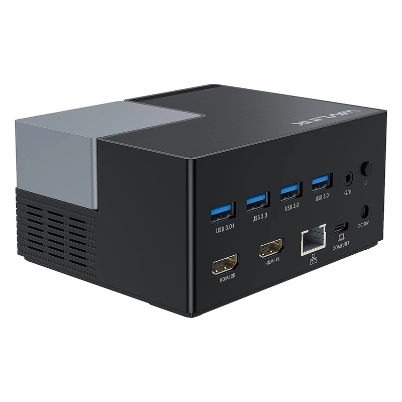 WAVLINK USB-C Docking Station with Dual Monitors and 2 HDMI Ports, Docking Station with Dual HDMI, 130W PD Input, 4 USB-A Ports, Gigabit Ethernet, Audio, Compatible with Mac/Dell/HP/Lenovo