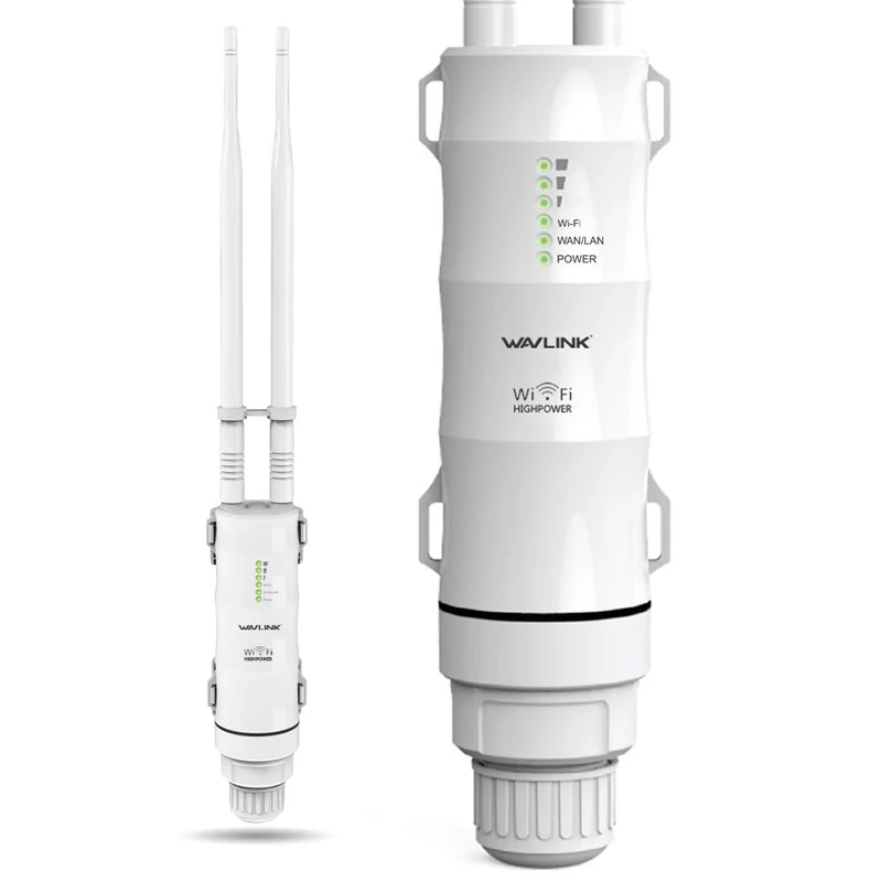 WAVLINK Outdoor AC600 Gigabit Wireless Access Point, Outdoor WiFi Extender with Power Over Ethernet, IP65 Waterproof,Gigabit RJ45, 2 x 7dBi antennas for 150 m Outdoor - Image 1