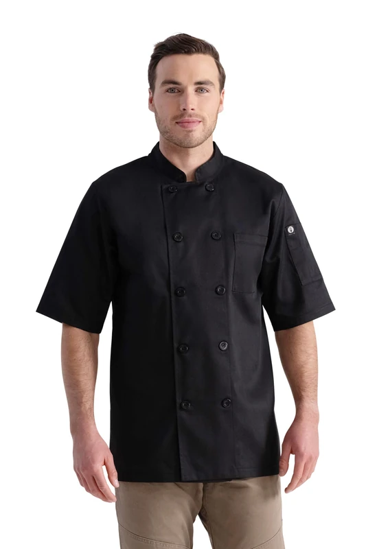 Chef Works Volnay Chef Coat, Black, XS