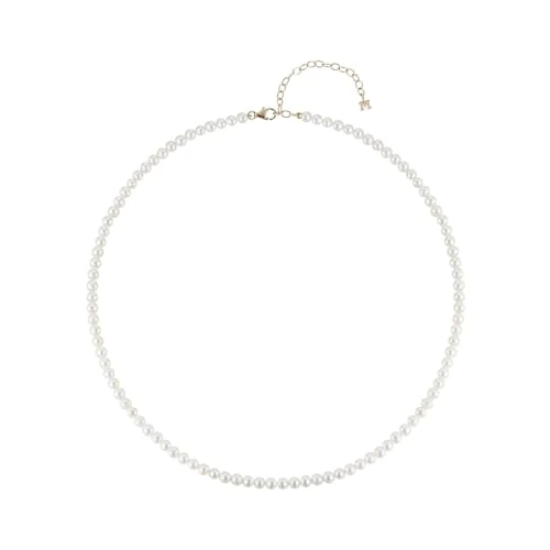 MATEO New York 4mm Pearl Choker - 14kt Gold, 38cm, Lobster Lock