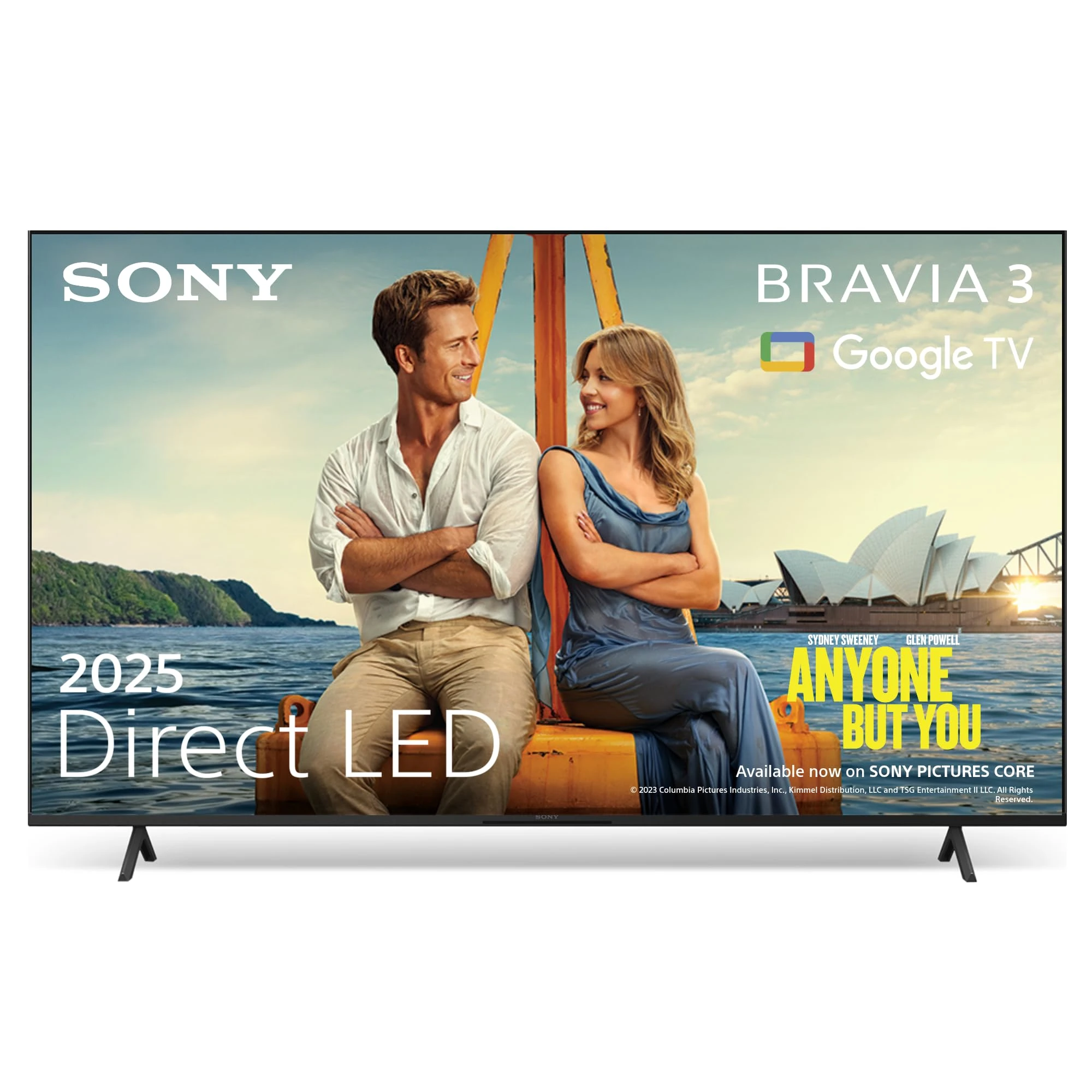 Sony BRAVIA 3 – Direct LED, X-Balanced Speaker, Dolby Vision/Atmos, IMAX Enhanced, Google TV (2025), Google Cast, Apple AirPlay 2, Eco Dashboard 2, Game Menu 2 – 85-inch