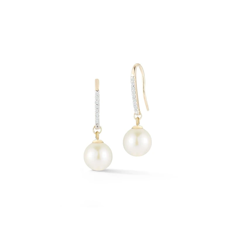 Mateo New York. Single Pearl drop earrings