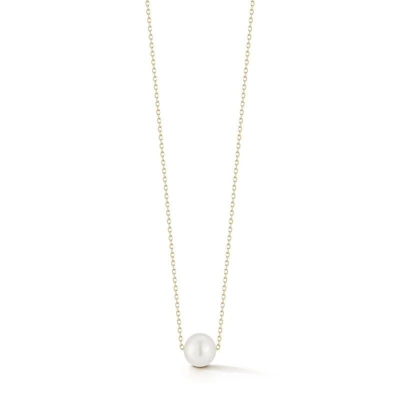 MATEO New York, Suspended Pearl Necklace