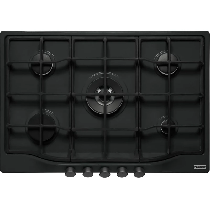 Franke Gas hob with 5 burners and 11.3 kW of power Country FCH 755 4G TC MB C - black matt - 106.0691.512