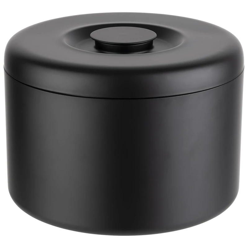 APS 36006 Ice Box Diameter 27 cm Height 20 cm Aluminium Black Inner Container for 300 Ice Cubes Volume 9 Litres
