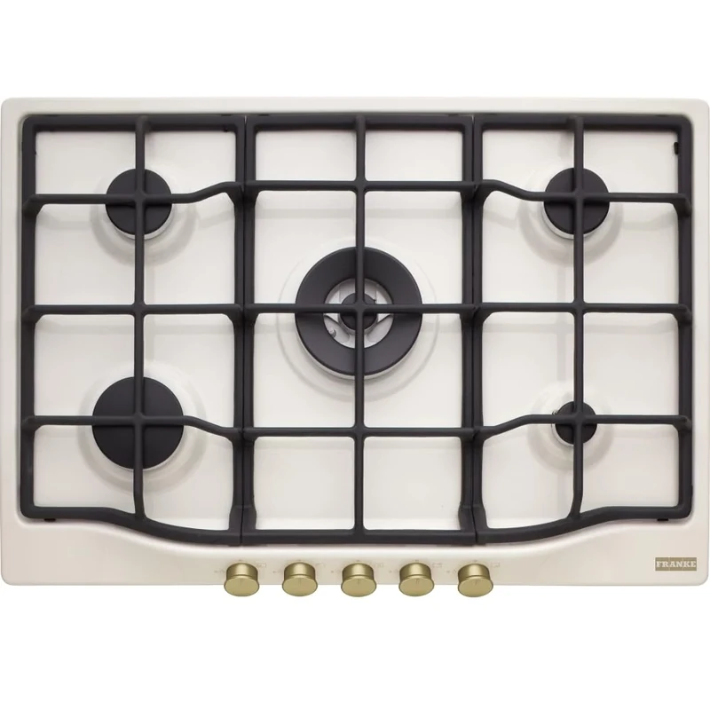 Franke Gas hob with 5 burners and 11.3 kW of power Country FCH 755 4G TC PW C - white pearl - 106.0696.855