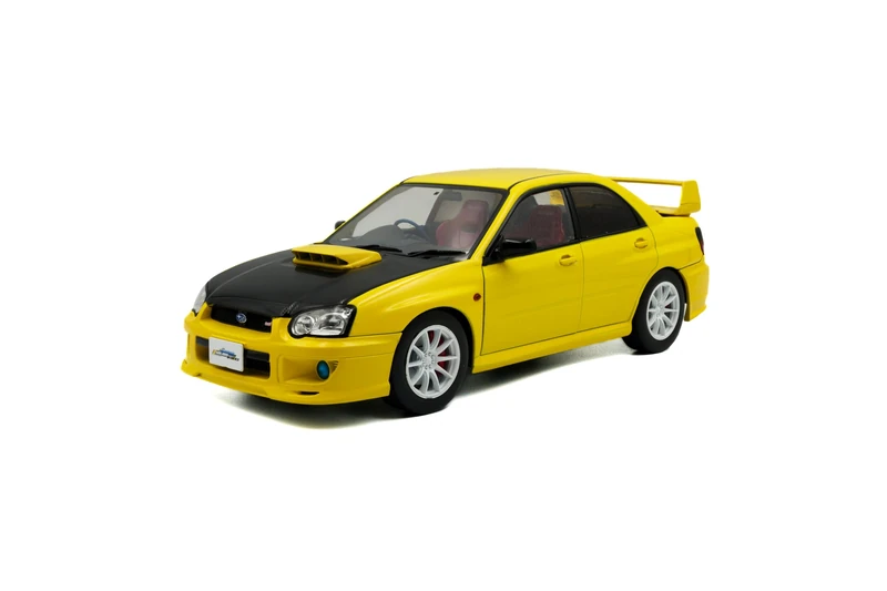 Solido 1:18 Subaru Impreza WRX STI Works Yellow 2003 Model Car