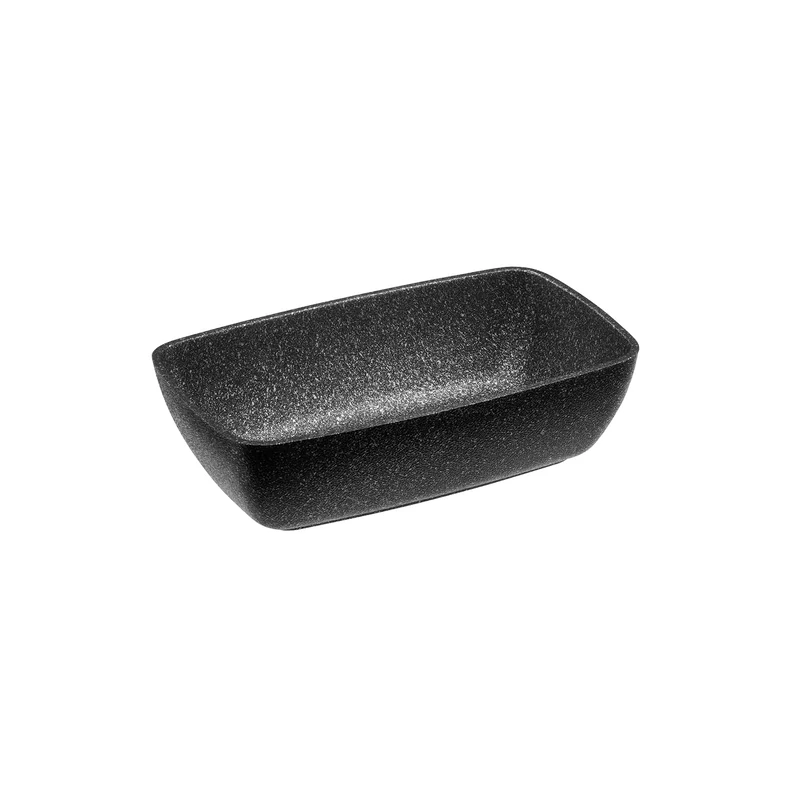 APS Frostfire 30508 Bowl GN 1/4 Inch Aluminium Non-Stick Coating 26.5 x 16.2 cm Height 7.5 cm 2 litres Black/Silver