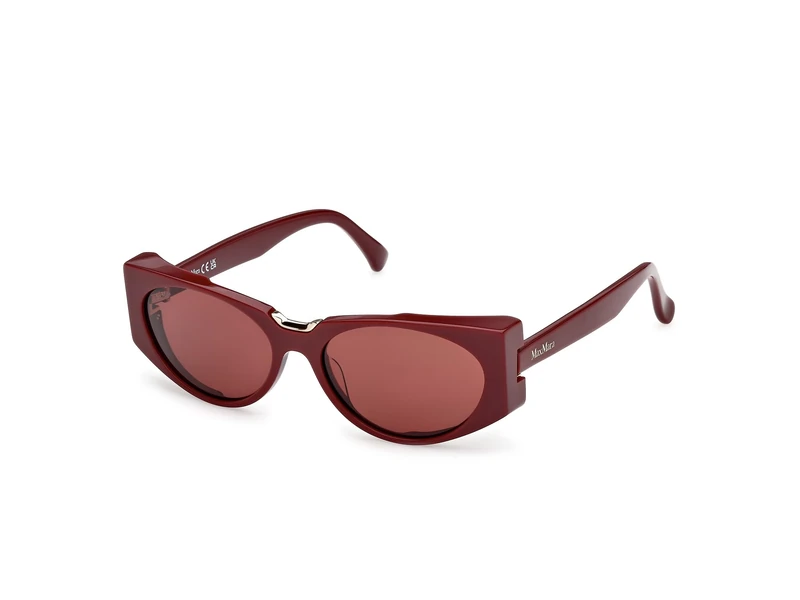 MaxMara Spark10 Sunglasses, Shiny Bordeaux, 54/16/140
