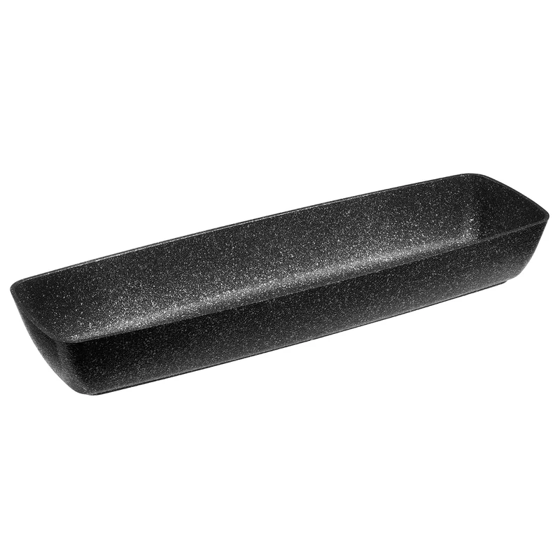 APS Frostfire 30509 Bowl GN 2/4 Aluminium Non-Stick Coating 53 x 16.2 cm Height 7.5 cm 4.25 litres Black/Silver