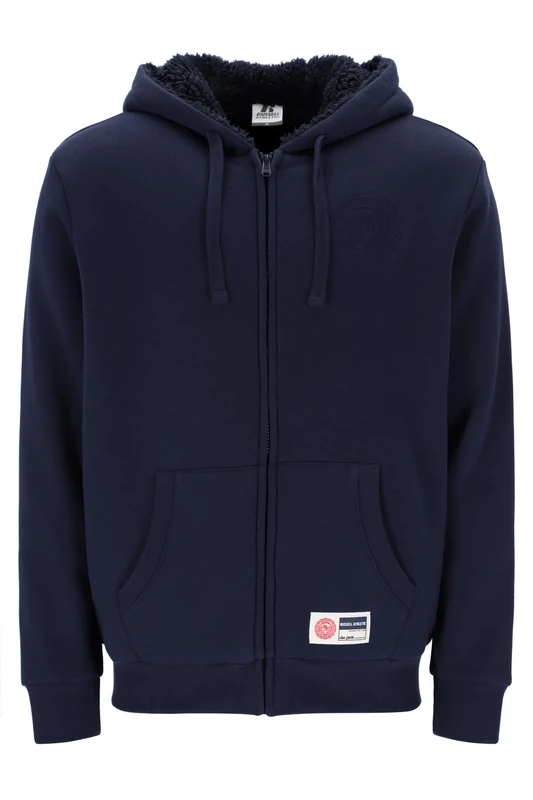 Russell Athletic Mens Ath - Zip Through Hoody With Nuring Tunic, Marine, XL EU