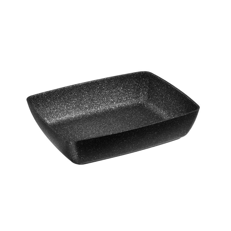 APS Frostfire 30507 Bowl GN 1/2 Aluminium Non-Stick Coating 32.5 x 26.5 cm Height 7.5 cm 4.5 litres Black/Silver