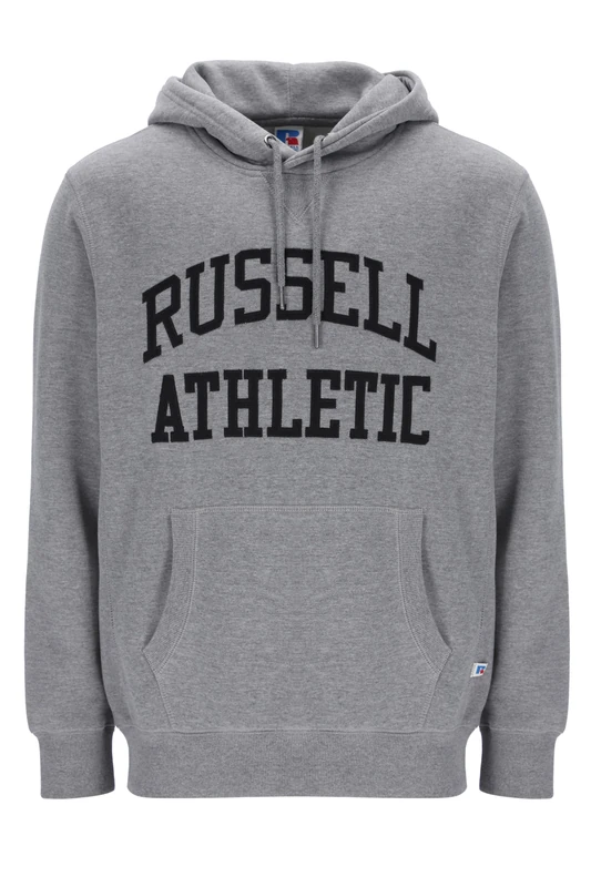 Russell Athletic Mens Iconic-pull Over Hoody Nuring Tunic, Collegiate Grey Marl, S EU