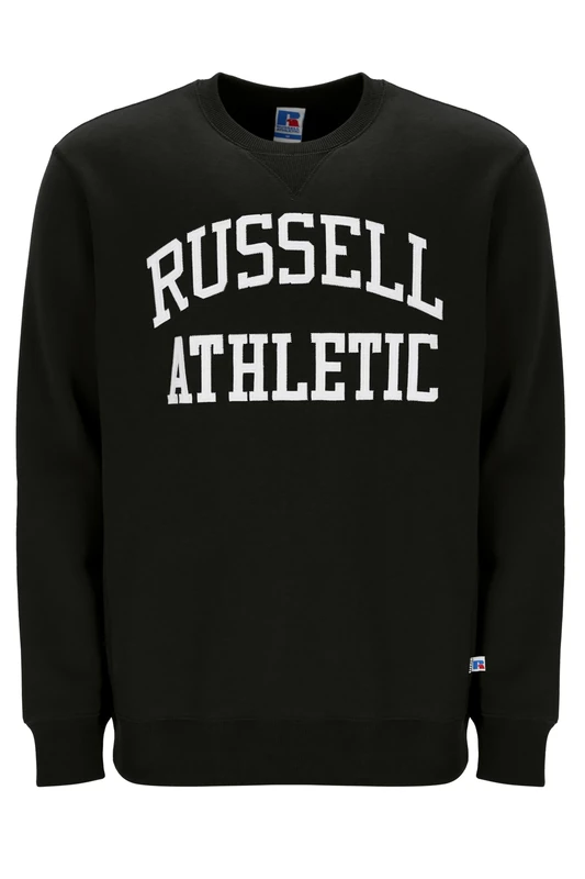 Russell Athletic Iconic-Crewneck Men's Long-Sleeved Sweatshirt (Pack of 1) Black