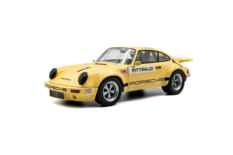 Solido 1:18 Porsche 911 IROC Yellow #1 FITTIPALDI 1974