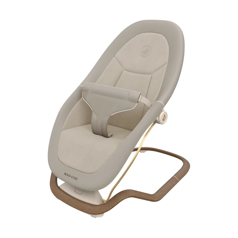 Maxi-Cosi Dove, Baby Bouncer, 0-3 Years, 0-15 kg, Lightweight Baby Bouncer, Foldable, Portable, Natural Bouncing, 3 Recline Positions, Eco Care 100% Recycled Fabrics, Elegance Beige
