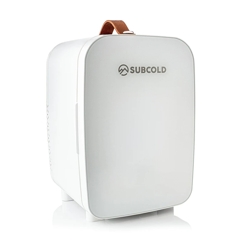 Subcold Pro10 Luxury Mini Fridge Cooler | Compact 10L Portable Small Fridge 12V & 240V | Efficient, Quiet Cooling System | Ideal for Bedroom, Office, Beauty & Car | (White) (Renewed)