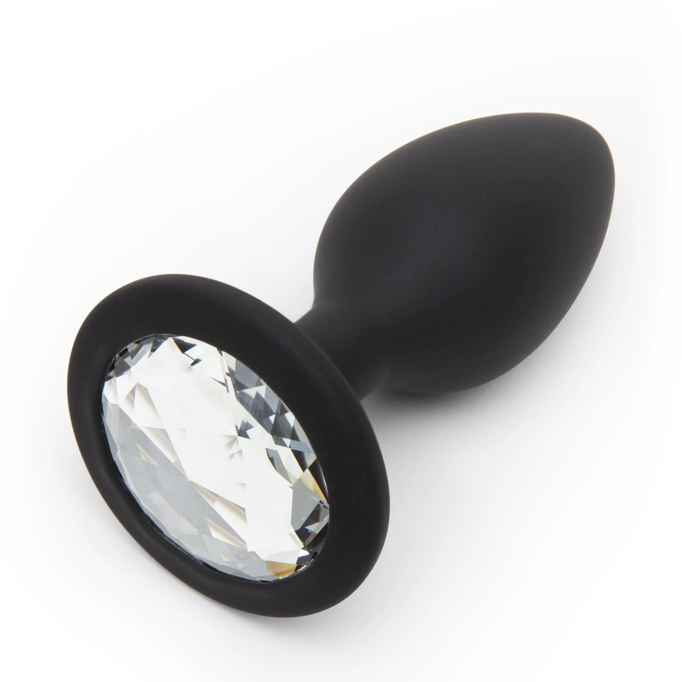 Lovehoney Silicone Butt Plug | Jewelled Anal Sex Toys for Men, Women, Couples | Wearable 3 Inch Beginner Adult Toy | Anal Trainer Prostate Massager | Small Butt Plug Male Sex Tool | Black