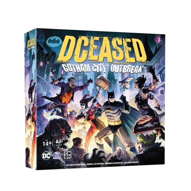 Asmodee DCeased: Gotham City Outbreak Board Game, 14+ Years, 1-6 Players, Italian Edition