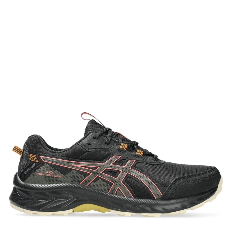 ASICS Womens Gel-Venture 10 Wp Sneaker, Black Brown Stone, 4 UK